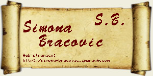 Simona Bracović vizit kartica